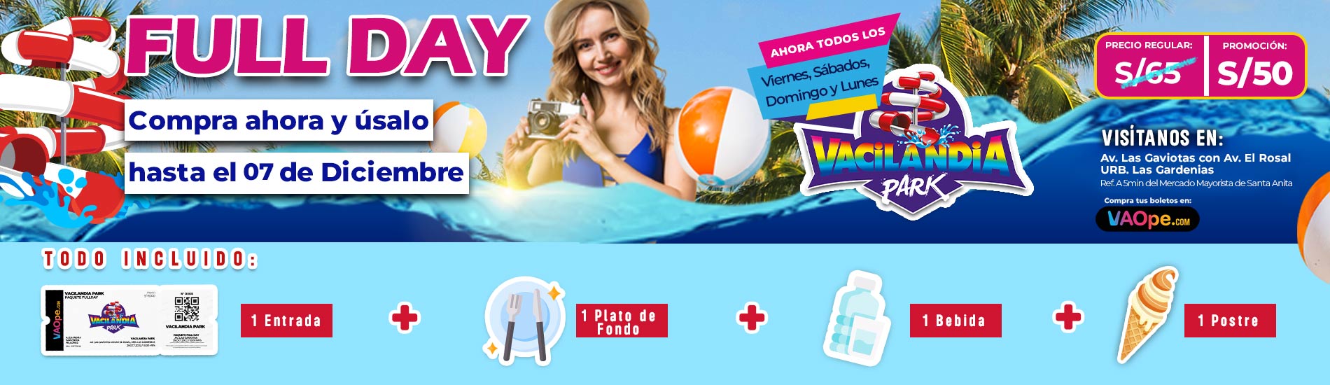Full Day Todo Incluido en Vacilandia Park